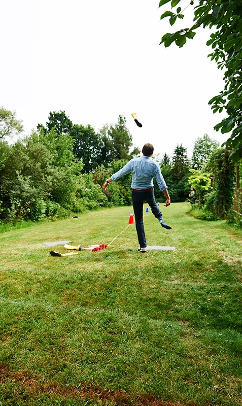 Bauernhofolympiade Teambuilding Spiel