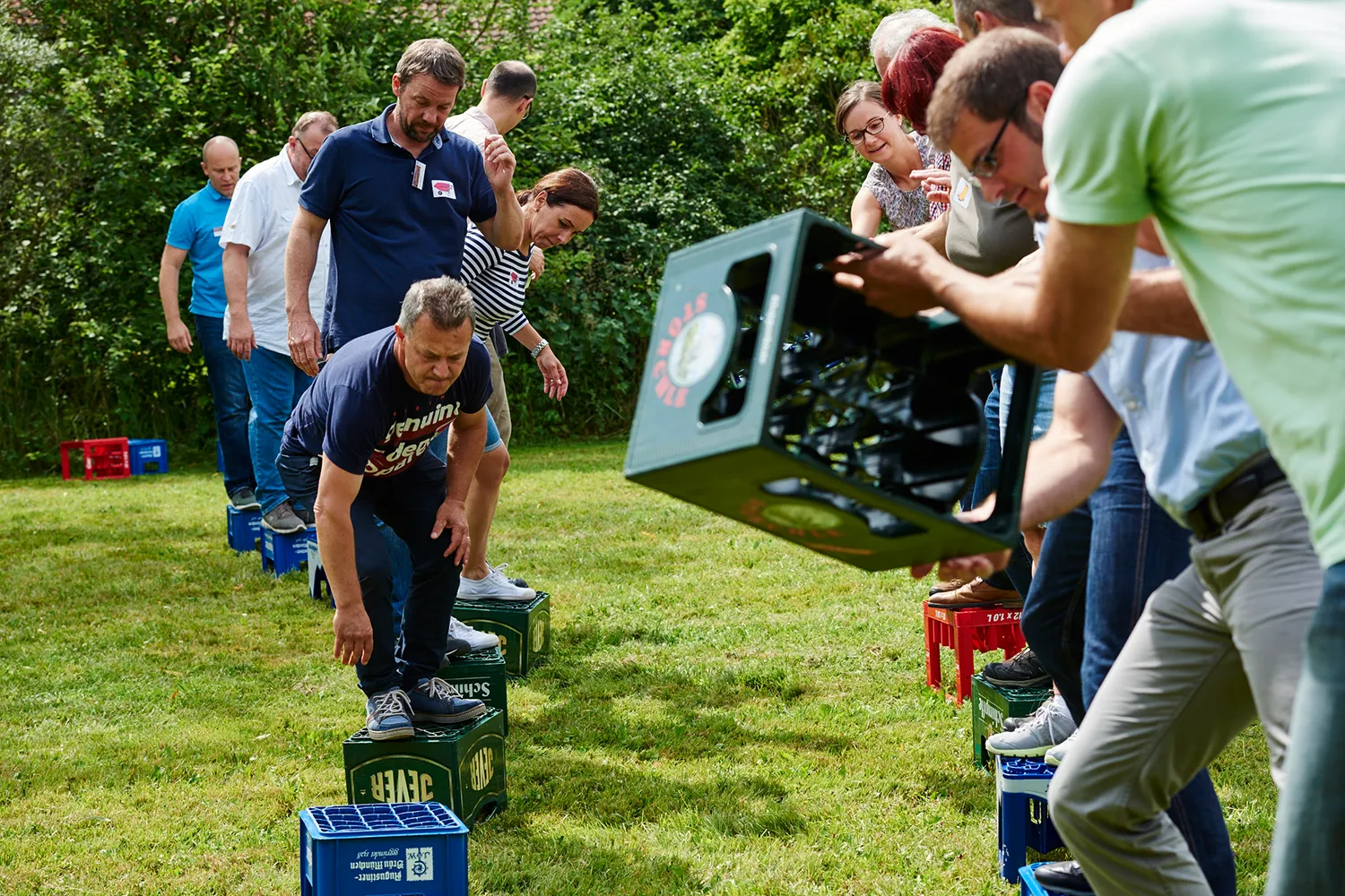 Bauernhofolympiade Teambuilding Spiel